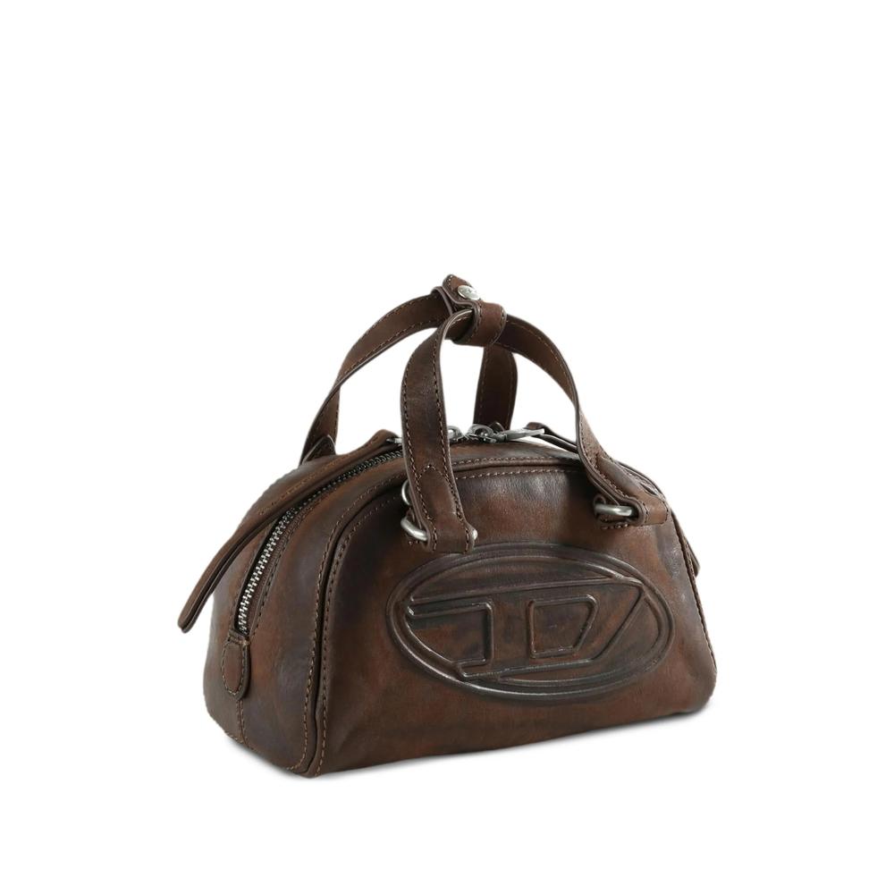 DIESEL Black Leather Shoulder Bag
