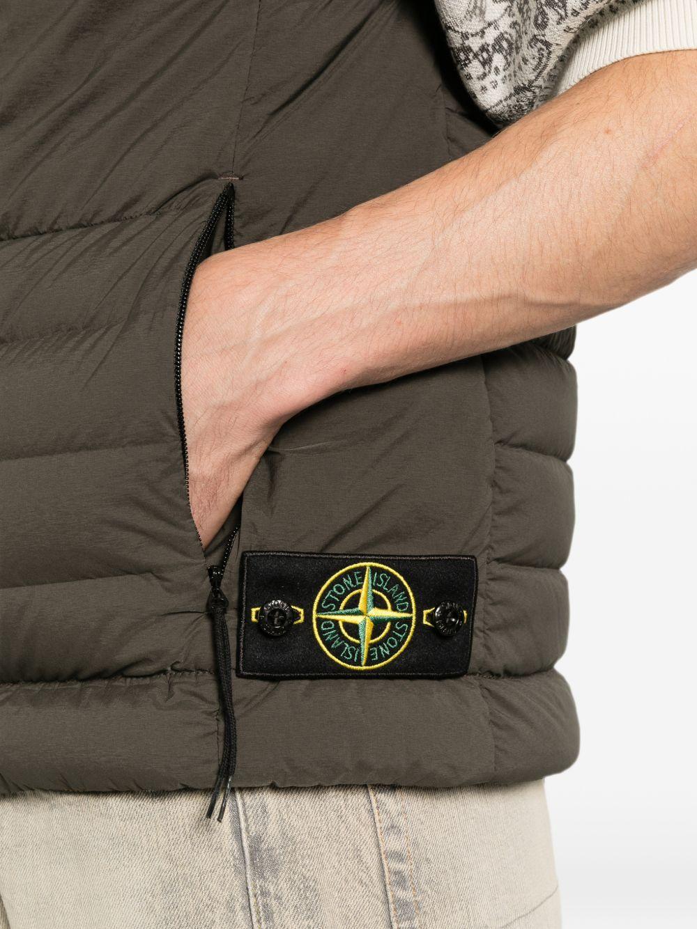 STONE ISLAND Down Vest Navy Quilted Men’s Sleeveless Jacket