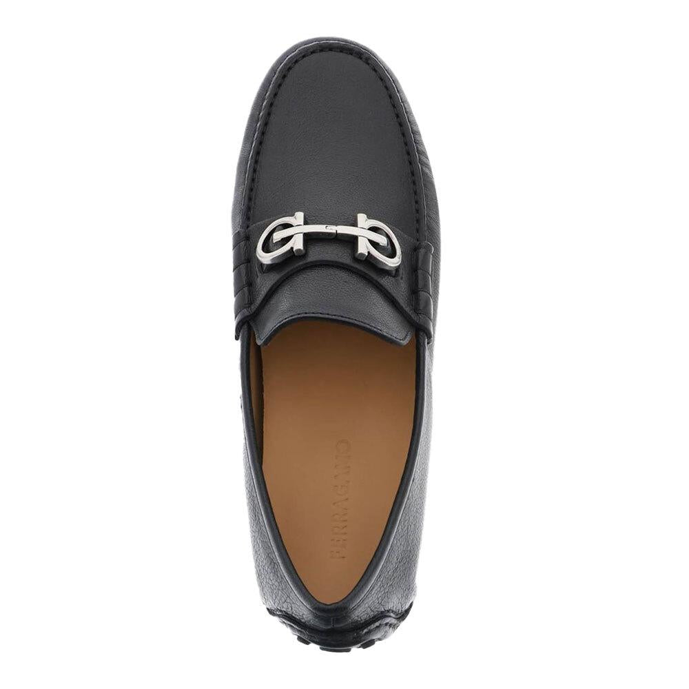 Ferragamo Men’s Driving Loafers Leather Dress Shoes
