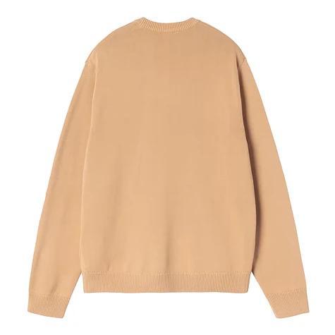 CARHARTT WIP Dusty Brown Round Neck Knit Sweater for Men