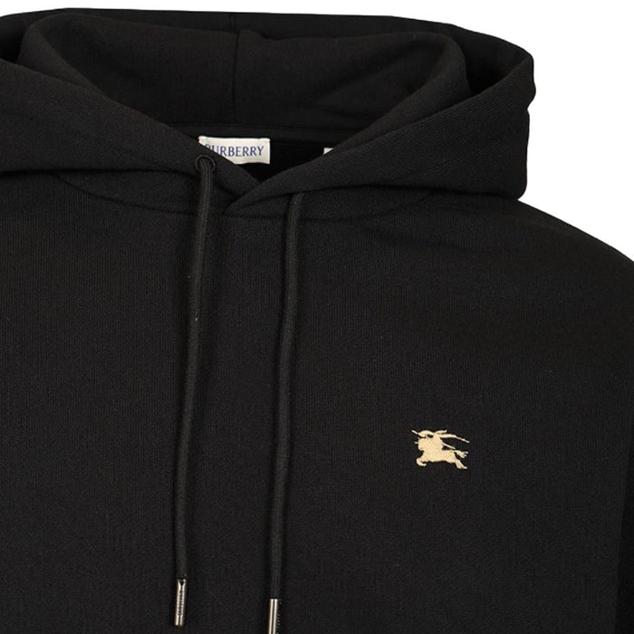 BURBERRY Reilly Embroidered Logo Black Hoodie