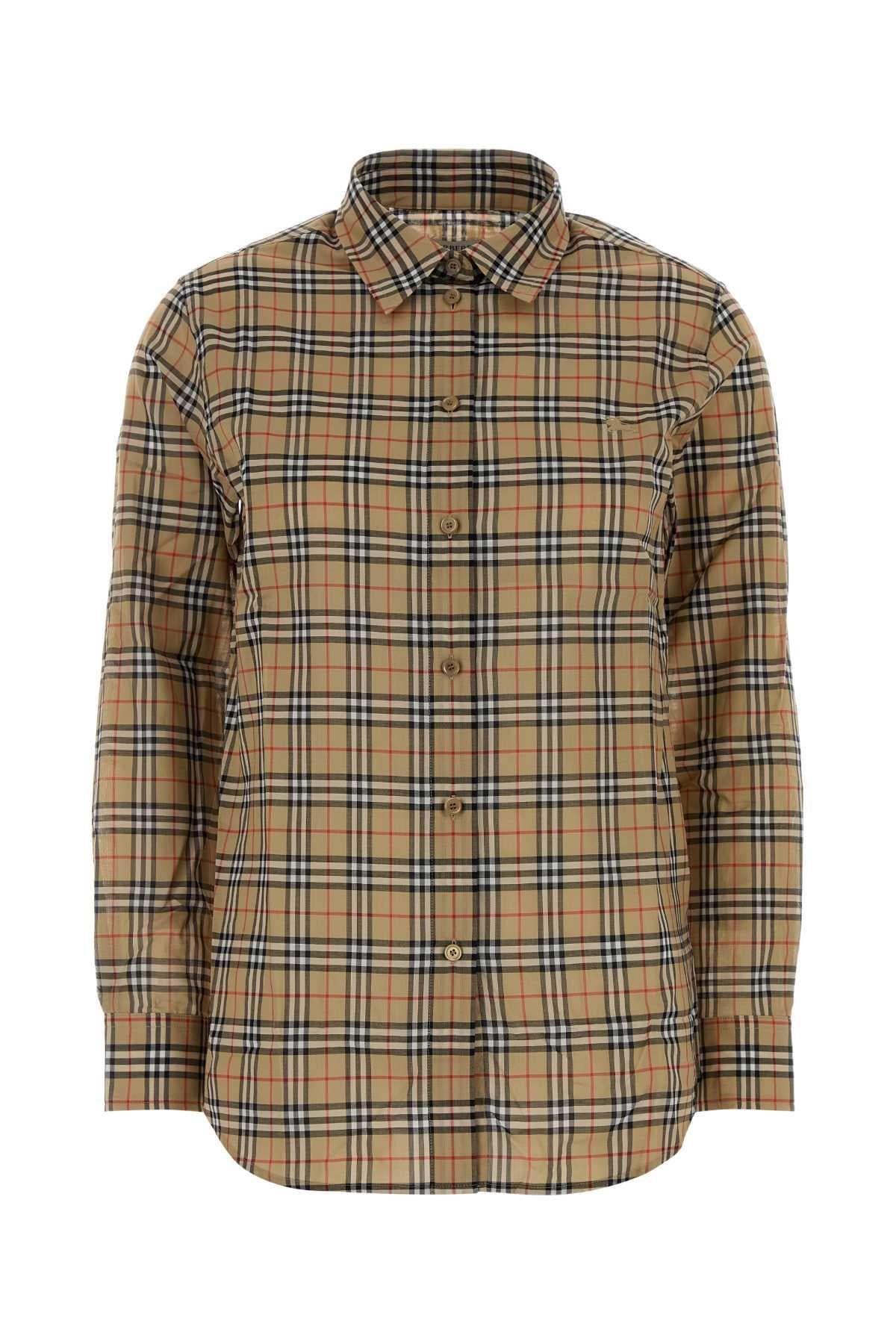 BURBERRY Long Sleeve Button-Down Shirt for Women