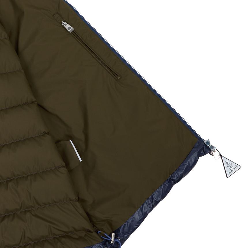 Moncler Puffer Jacket Forzo Men Blue Down Coat