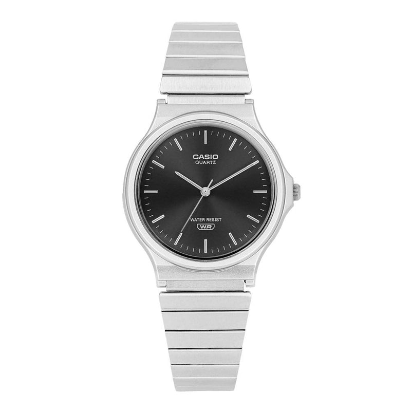 Casio Analog Metal Watch for Students Silver Tone Men's Watch MQ 24DA 1ADF