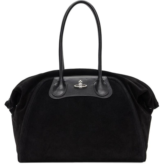 Vivienne Westwood Shirley Holdall Shoulder Bag Black Leather