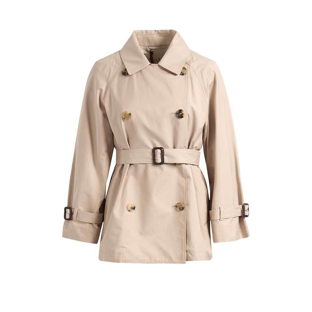 Max Mara Calé Short Trench Coat Women’s Jacket Beige 190211 14600 013