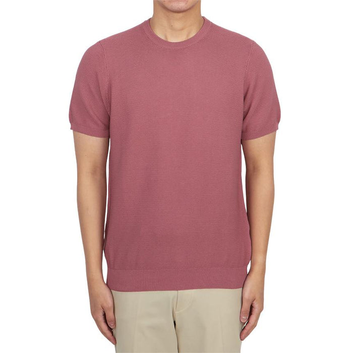 Drumohr Men’s Short Sleeve Crewneck Knit Sweater