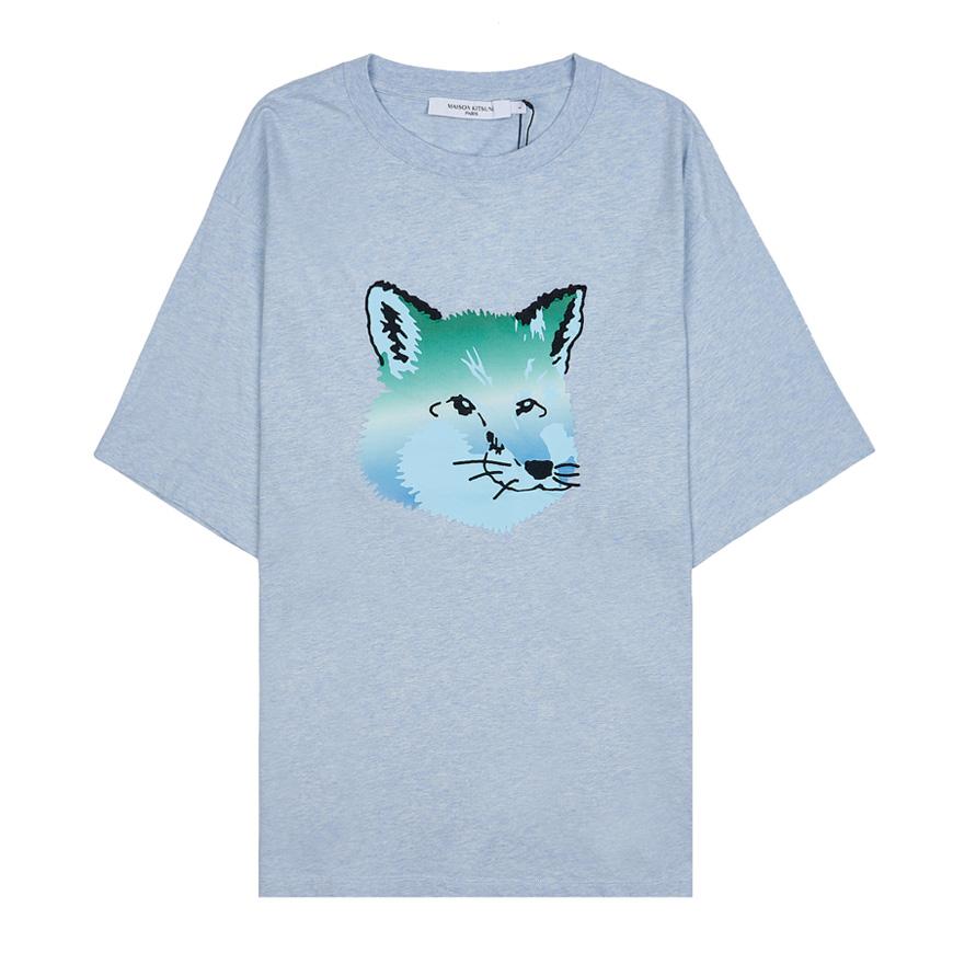 Maison Kitsune Men’s Fox Head Print T-Shirt KM00118KJ0008 BHM