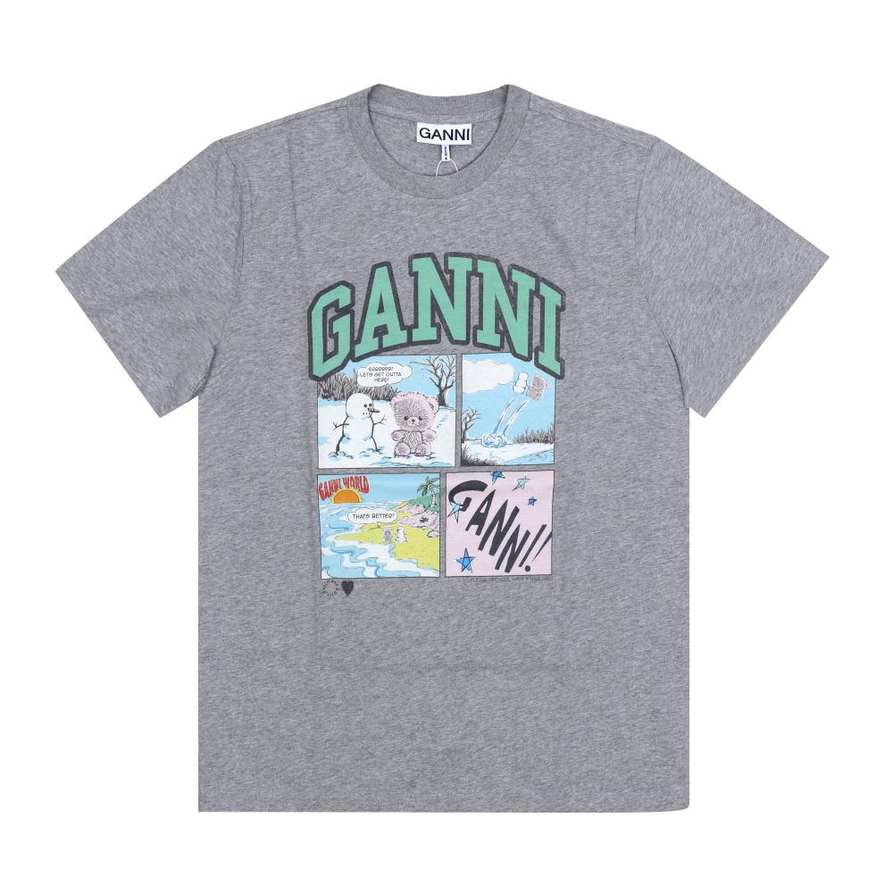 GANNI Women's Short Sleeve T-Shirt A1050070 920