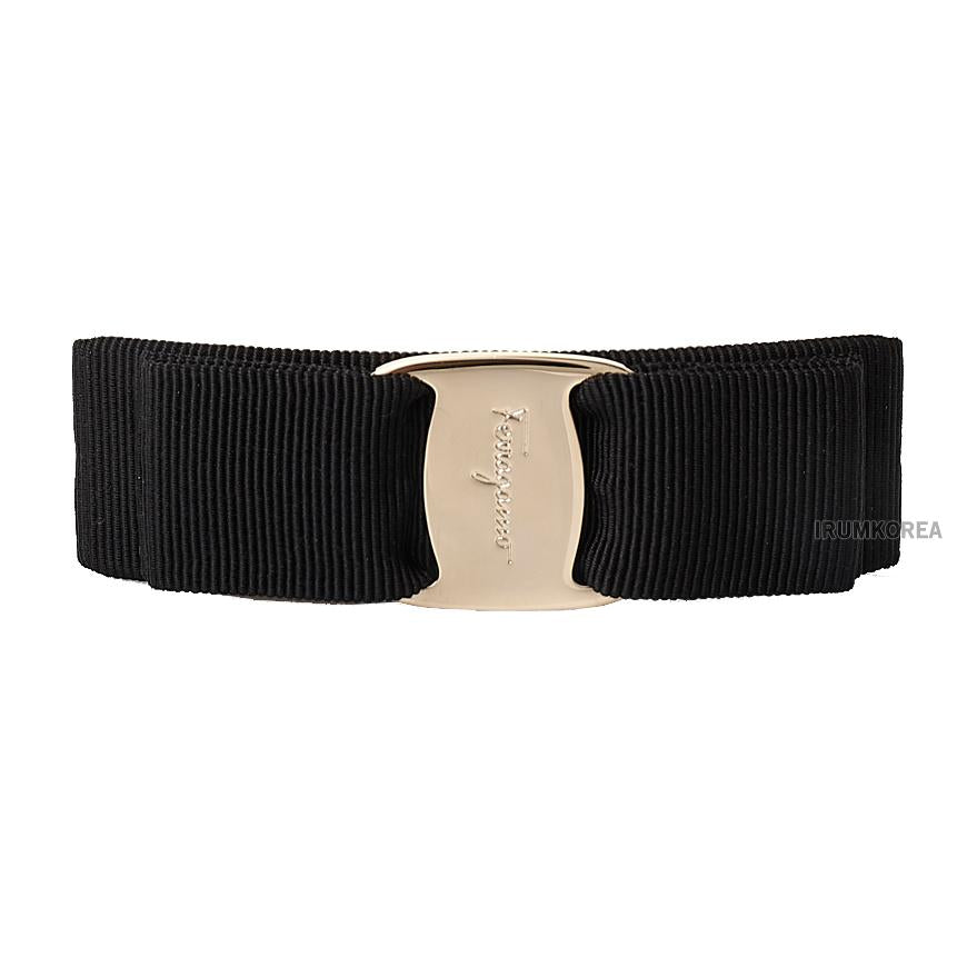 Ferragamo Vara Hair Clip Black Gold Women’s Hairpin Accessory