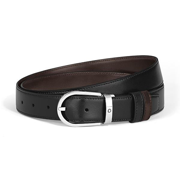 Montblanc Meisterstück Horseshoe Reversible Leather Belt 30mm