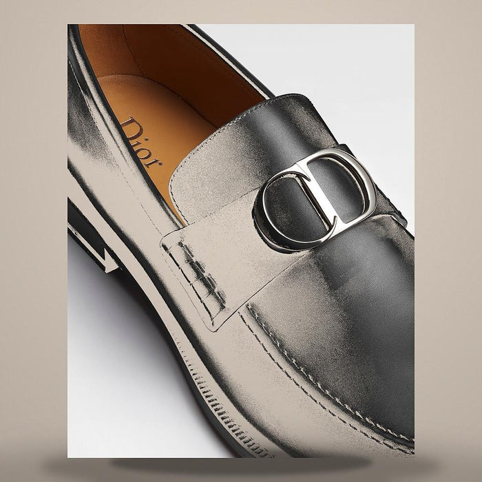 DIOR Black Smooth Calfskin Arch Loafers 3LO186ACBH900
