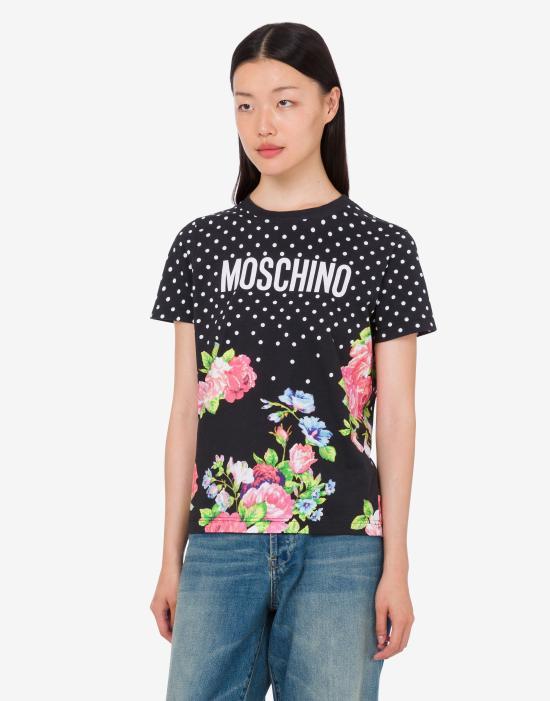 Moschino Black Short Sleeve T-Shirt AEF261E 07260541 AEF3888