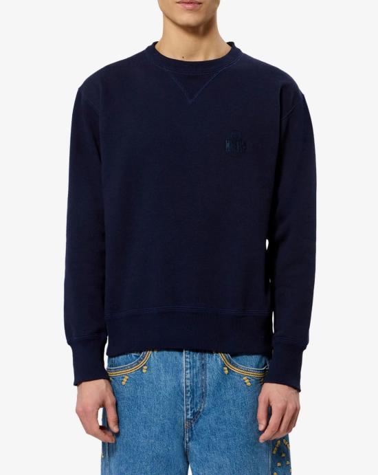Isabel Marant Mike Logo Sweatshirt for Men SW0030HA D1M05H 30NA NAVY DOM
