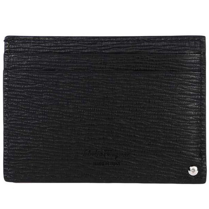 Ferragamo Men's Double Gancini Silver-Tone Card Holder 0685914