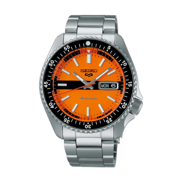Seiko Orange Silver Automatic Stainless Steel Men’s Watch SRPK11K1