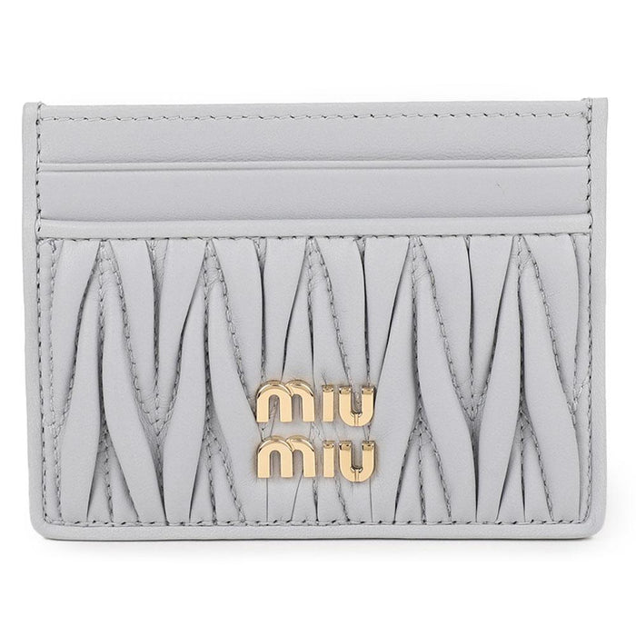 Miu Miu Matelasse Nappa Leather Card Holder