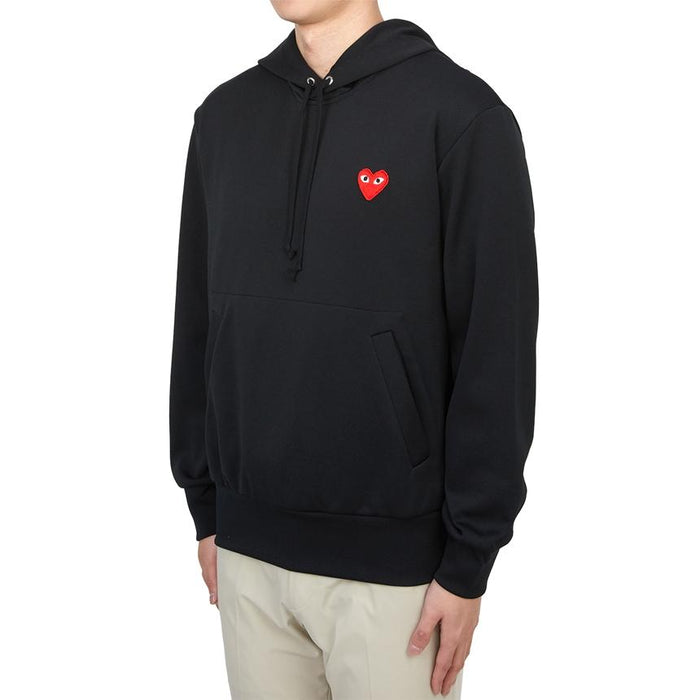 Comme des Garcons Red Heart Patch Men’s Hoodie Sweatshirt