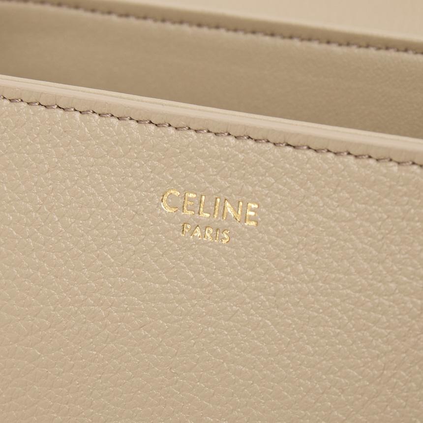 CELINE Teen Nino Women’s Leather Tote Bag Cream