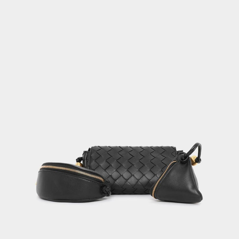 Bottega Veneta Intrecciato Multi-Pocket Leather Shoulder Cross 717429 V3UL1 8425