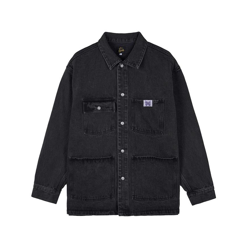 NEEDLES Men’s Coverall Heavy Twill Jacket RW213 BLACK