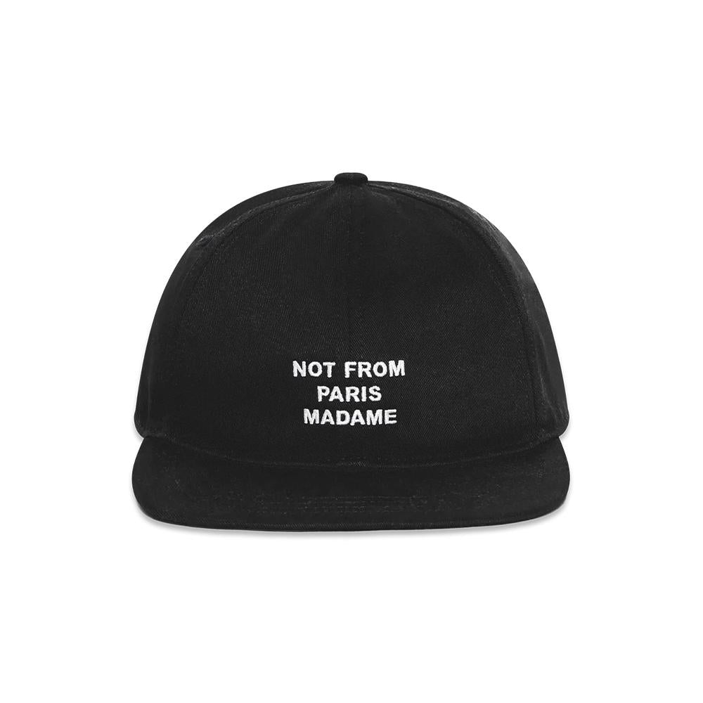 DROLE DE MONSIEUR La Casquette Black Embroidered Baseball Ca PERMCP194CO138BL BL