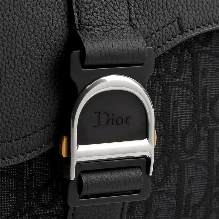 DIOR Saddle Heritage Flap Strap Crossbody Bag