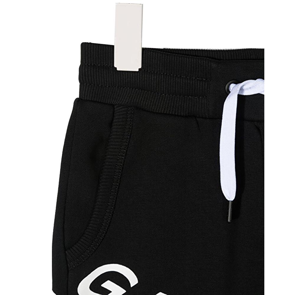 GIVENCHY Black Logo Cotton Training Half Shorts for Women