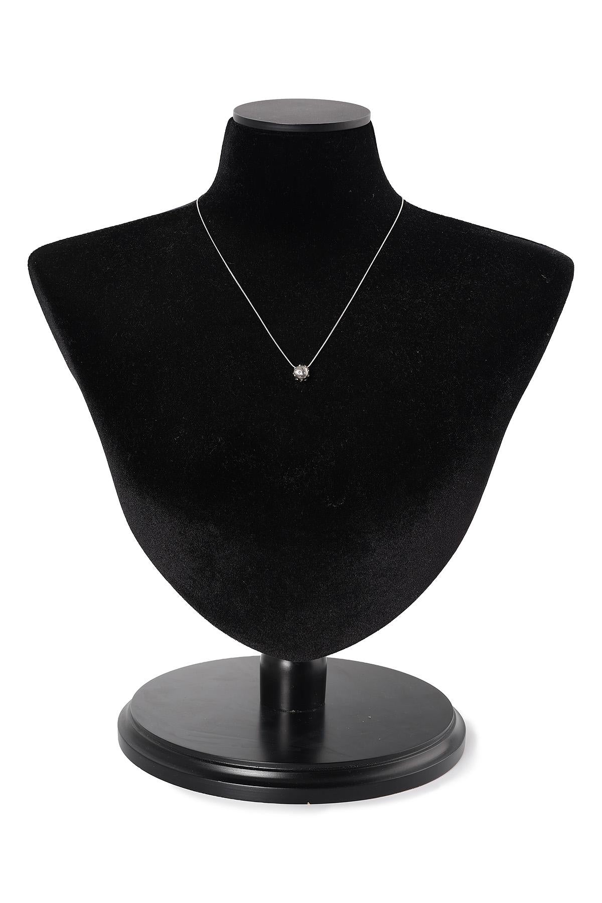 Rick Owens Mini Orb Pendant Necklace Silver Unisex Jewelry