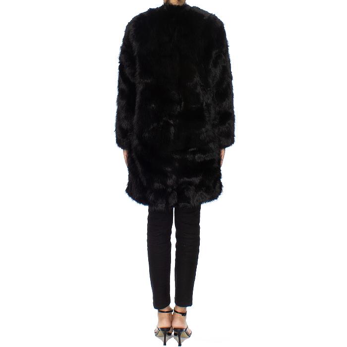 Zadig&Voltaire Faux Fur MILAS Color Jacket WWCO00213 NOIR