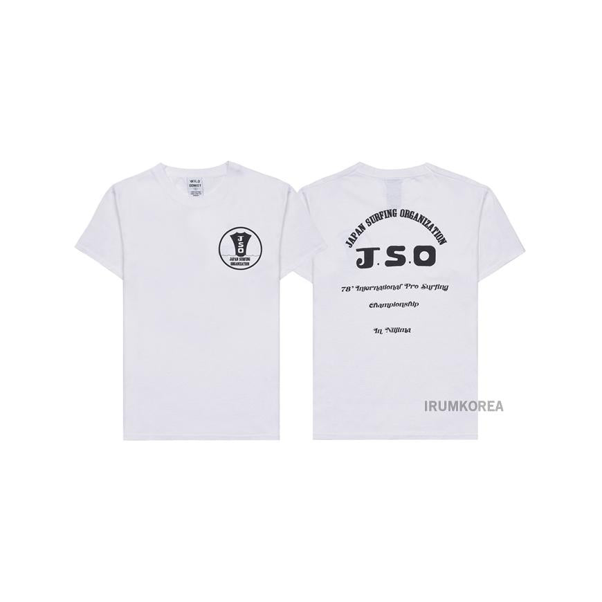 Wild Donkey White JSO Logo Short Sleeve T-Shirt for Men