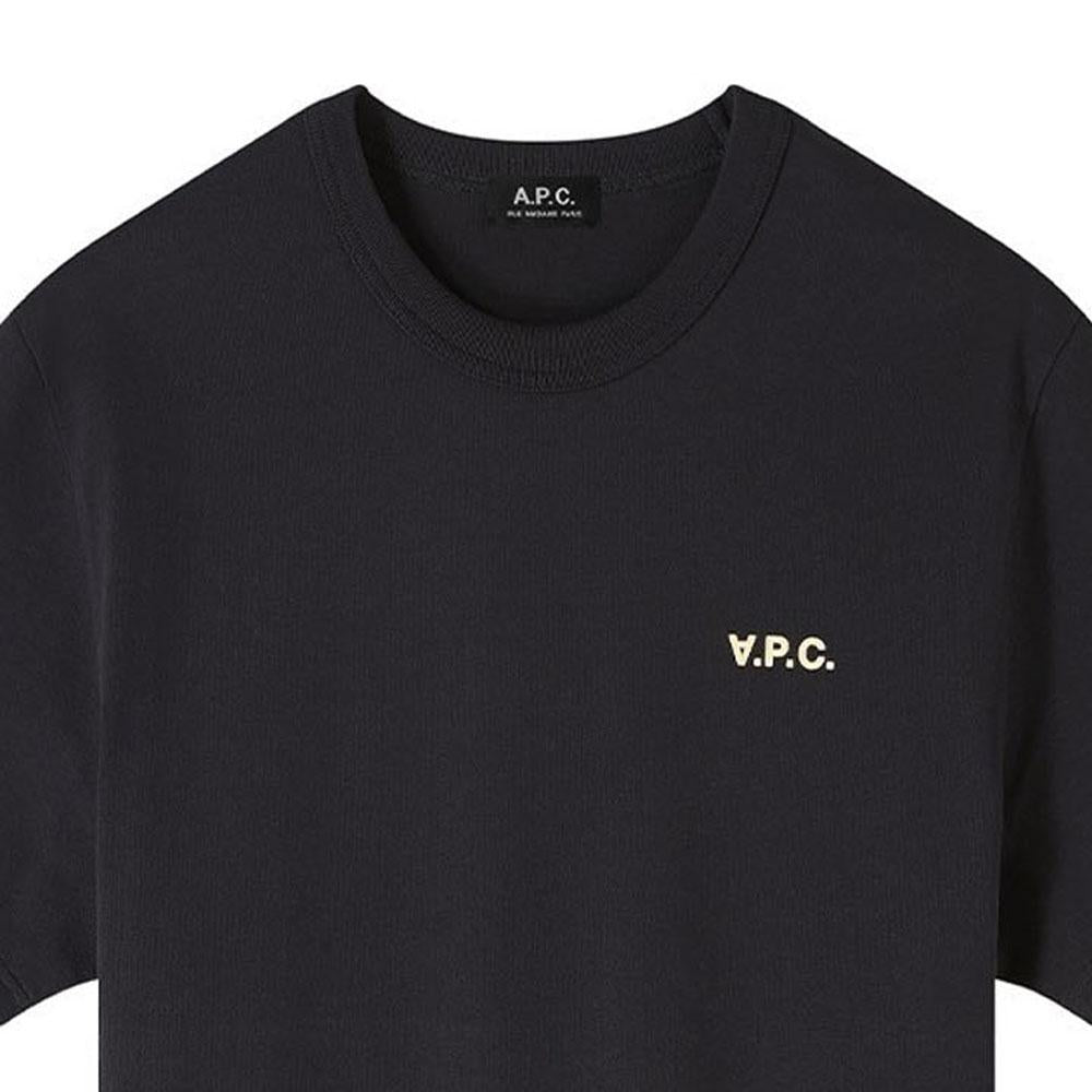 A.P.C. Black Logo Boxy Petit T-Shirt Men’s COHBQ H26391 TZF