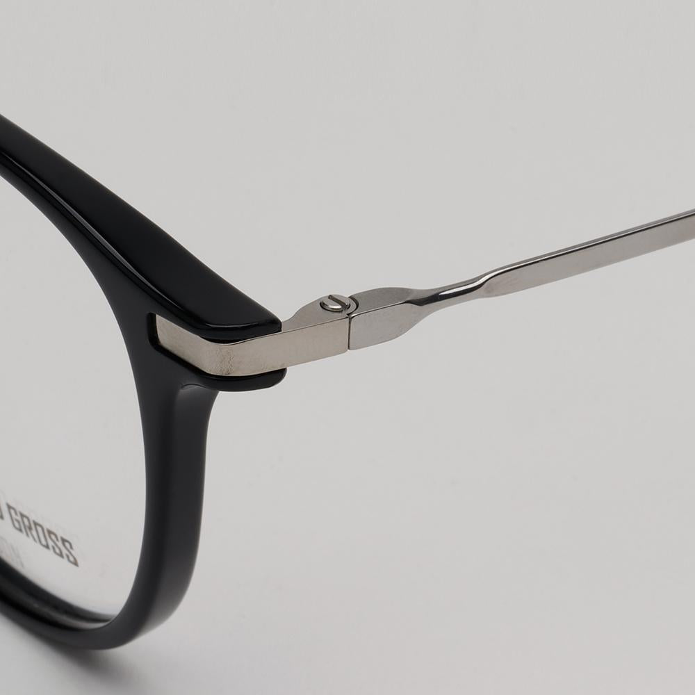Cutler and Gross Titanium Black Acetate Rim Unisex Eyeglasses Frame CG1303V2 001