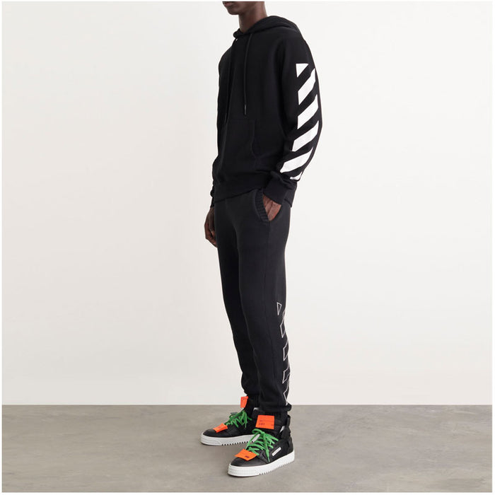 OFF WHITE Diag Arrow Hoodie Black Cotton Men’s Pullover Hoodie