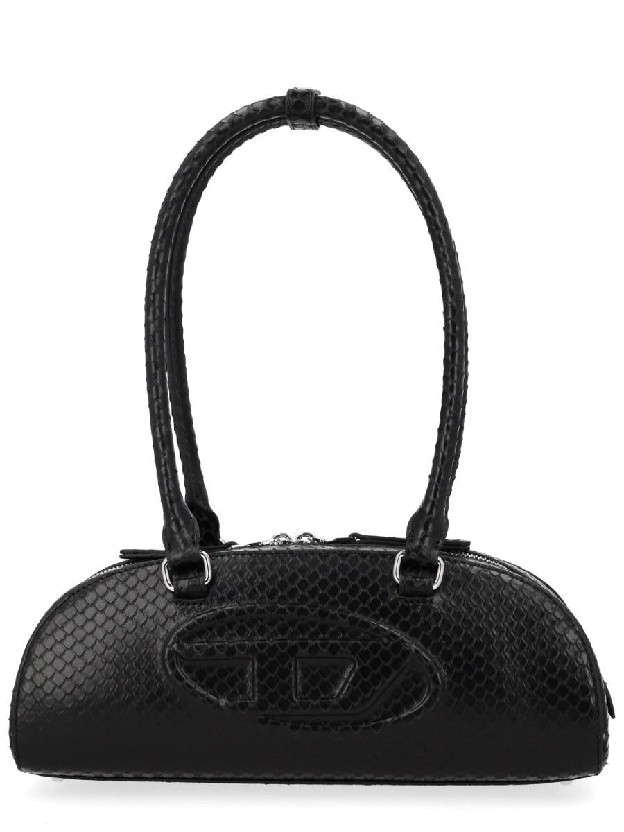 DIESEL Black Leather Shoulder Bag