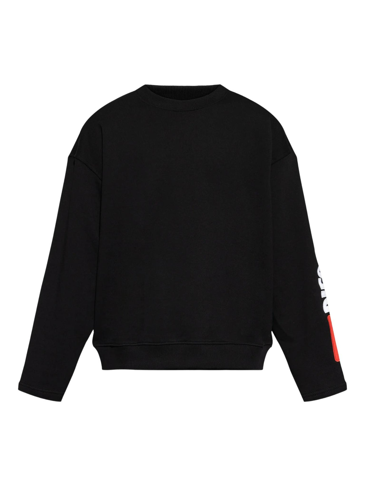DIESEL Black Cotton Pullover Sweatshirt for Men