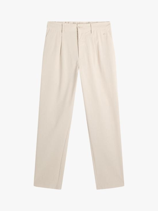 J LINDEBERG Straight Fit Classic Pants for Men BMPA15336U029 MOONBEAM DOM