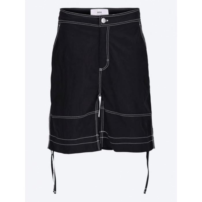 AMI Cargo Bermuda Shorts HSO830 PA0117 001