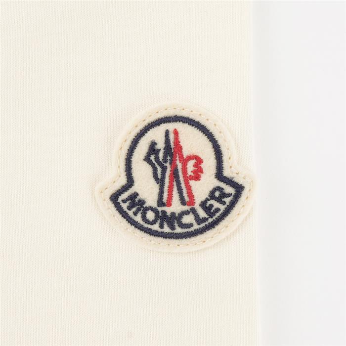 Moncler Logo Patch Cotton Short Sleeve T-Shirt