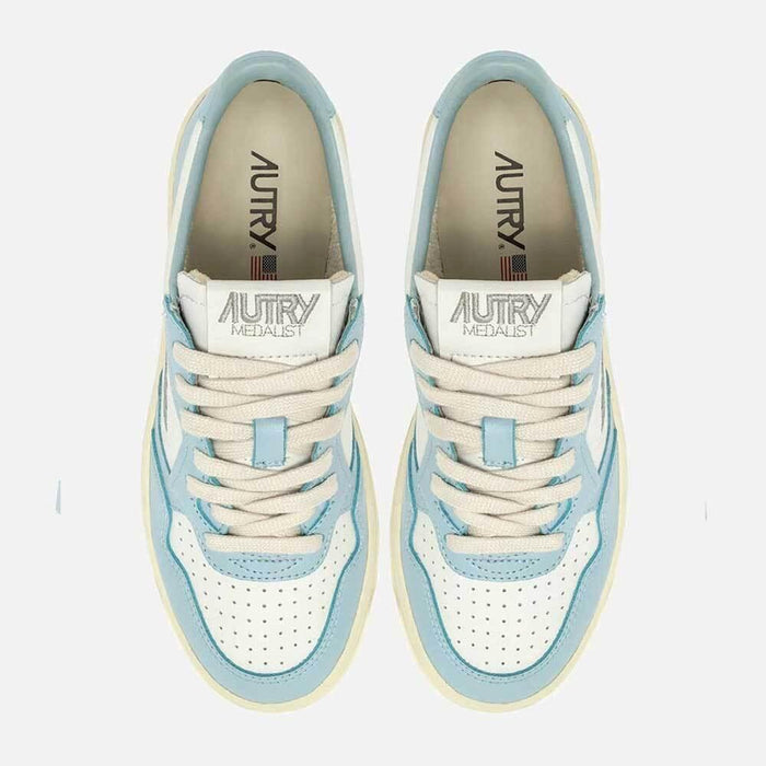 AUTRY Medalist Low Leather Sneakers Women White/Beige