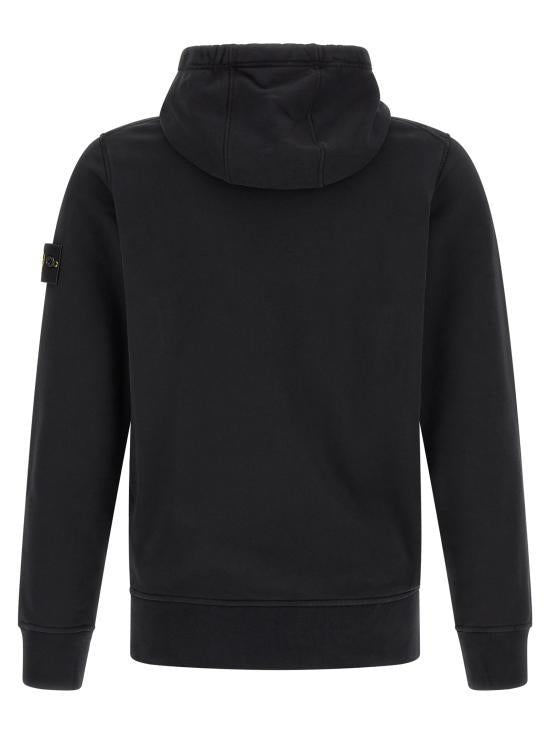 STONE ISLAND Black Cotton Logo Hoodie Sweatshirt Women’ L2S156100062 S0051 V0029