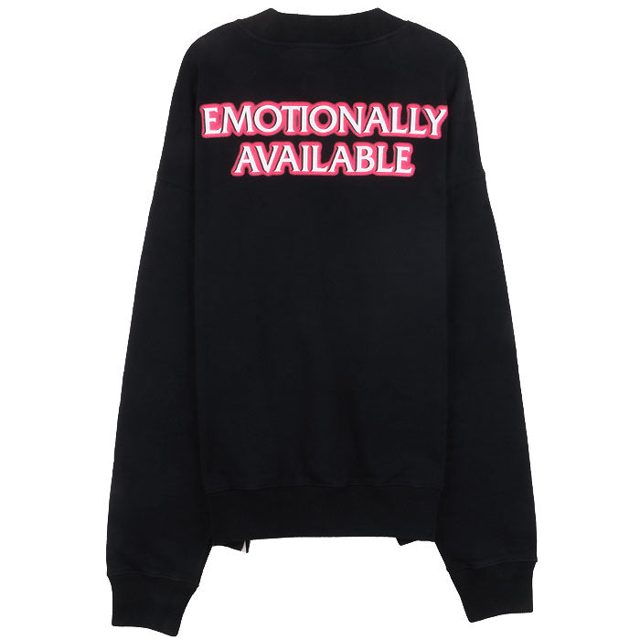 OFF WHITE Pink Lettering Crewneck Sweatshirt Mens