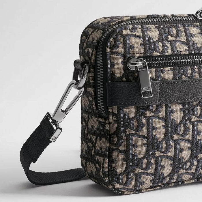 DIOR Oblique Safari Strap Messenger Bag Unisex Crossbody