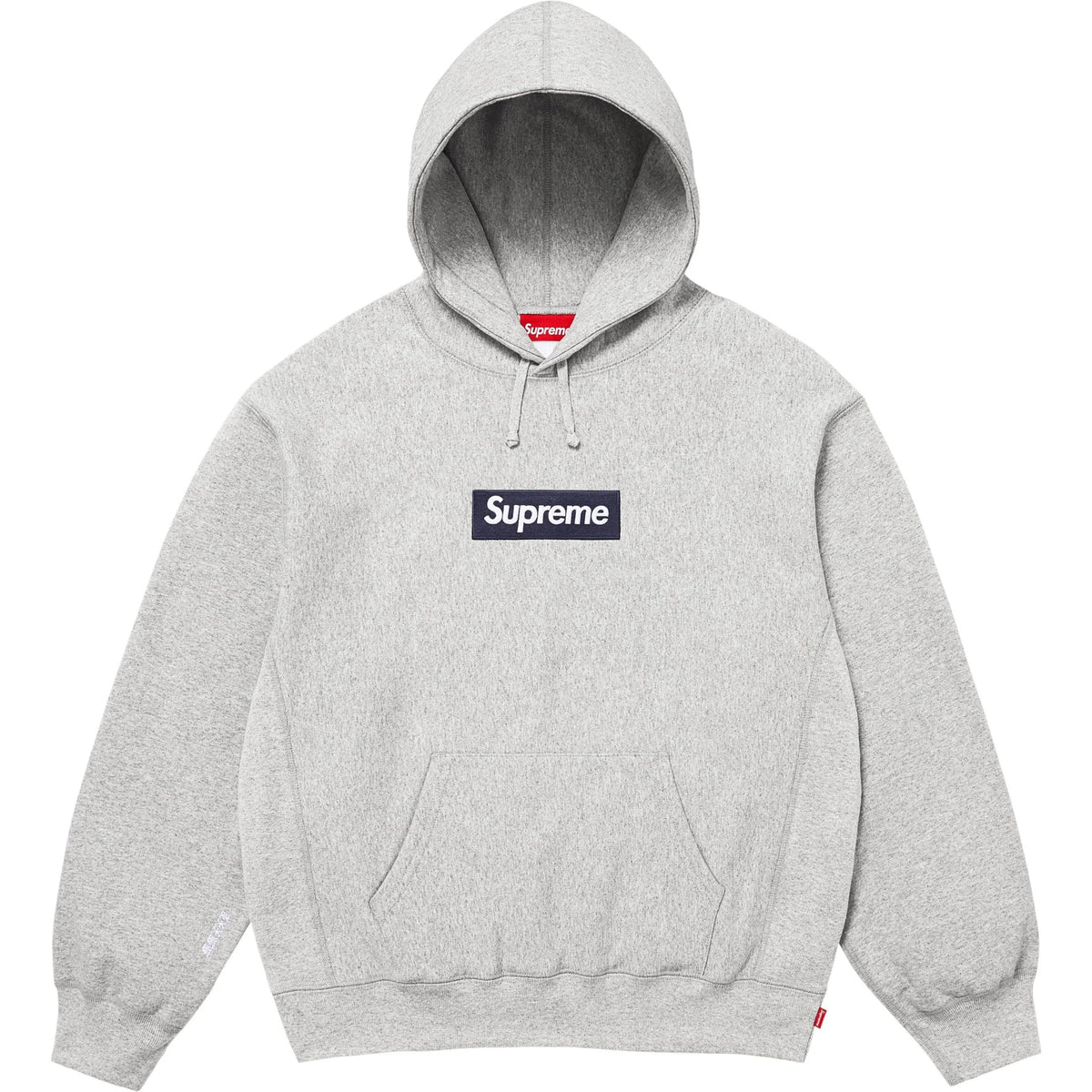 Supreme Box Logo Heather Gray Hooded Sweatshirt Unisex