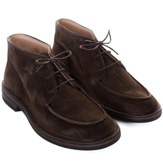 astorflex Dark Chestnut Rubber Sole Suede Chukka Boots