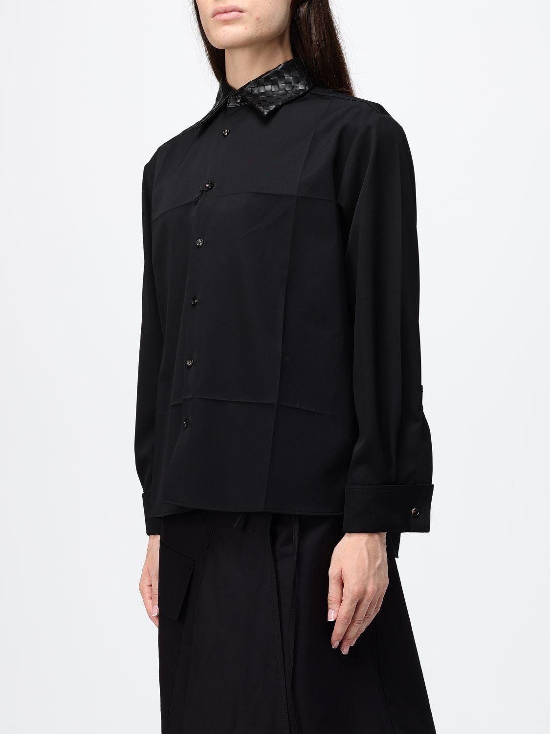 Bottega Veneta Black Long Sleeve Button-Up Shirt