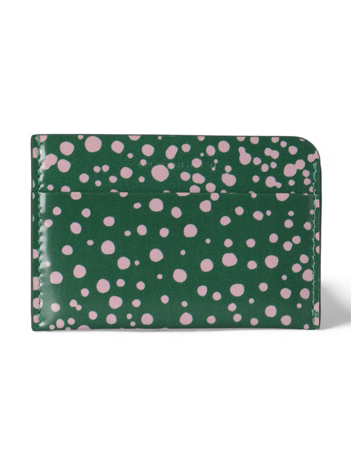 Dries Van Noten Printed Leather Card Case Wallet Forest 242 012108 558 610