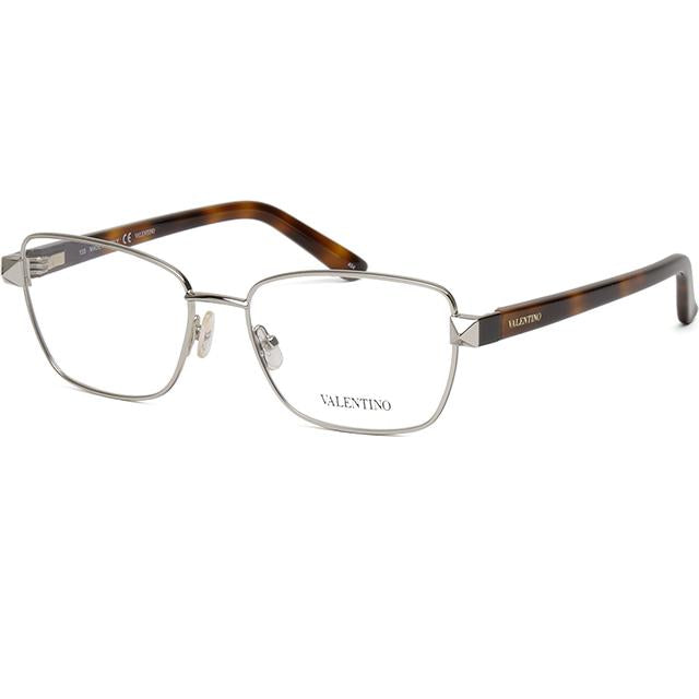VALENTINO Classic Rectangular Metal Eyeglass Frame Unisex V2124 721