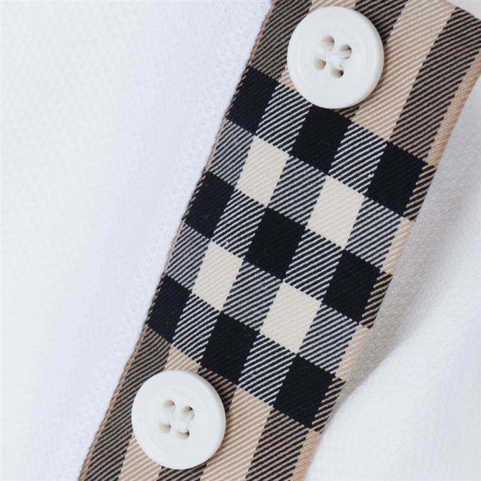 BURBERRY Monogram Motif Cotton Piqué Polo Shirt
