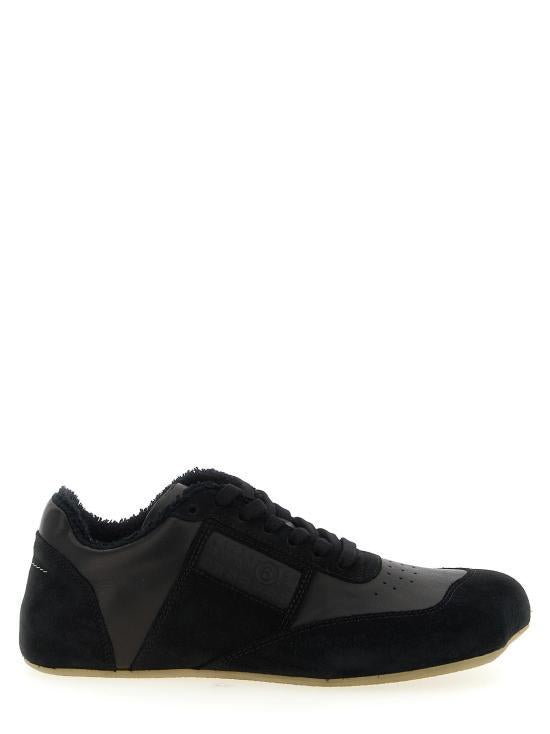 Maison Margiela MM6 Anatomic Black Leather Low-Top Sneakers